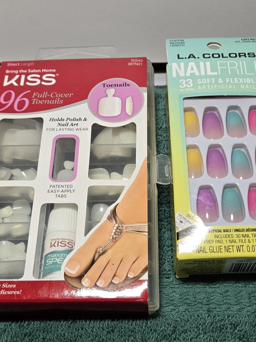 New Press-On Nail Bundle KISS imPRESS LA Colors Super Effects Unopened